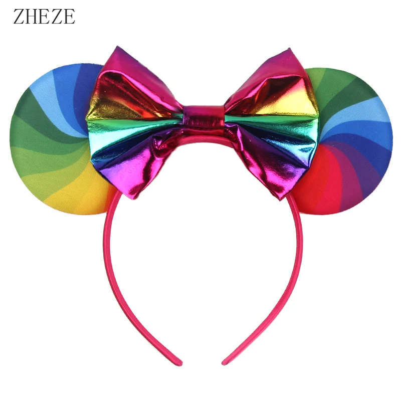 New Rainbow Colors 5" Hair Bow Headwear Sequins Mouse Ears Headband For Children Festival Hairband Girls DIY Hair Accessories
New Rainbow Colors 5" Hair Bow Headwear Sequins Mouse Ears Headband For Children Festival Hairband Girls DIY Hair Accessories