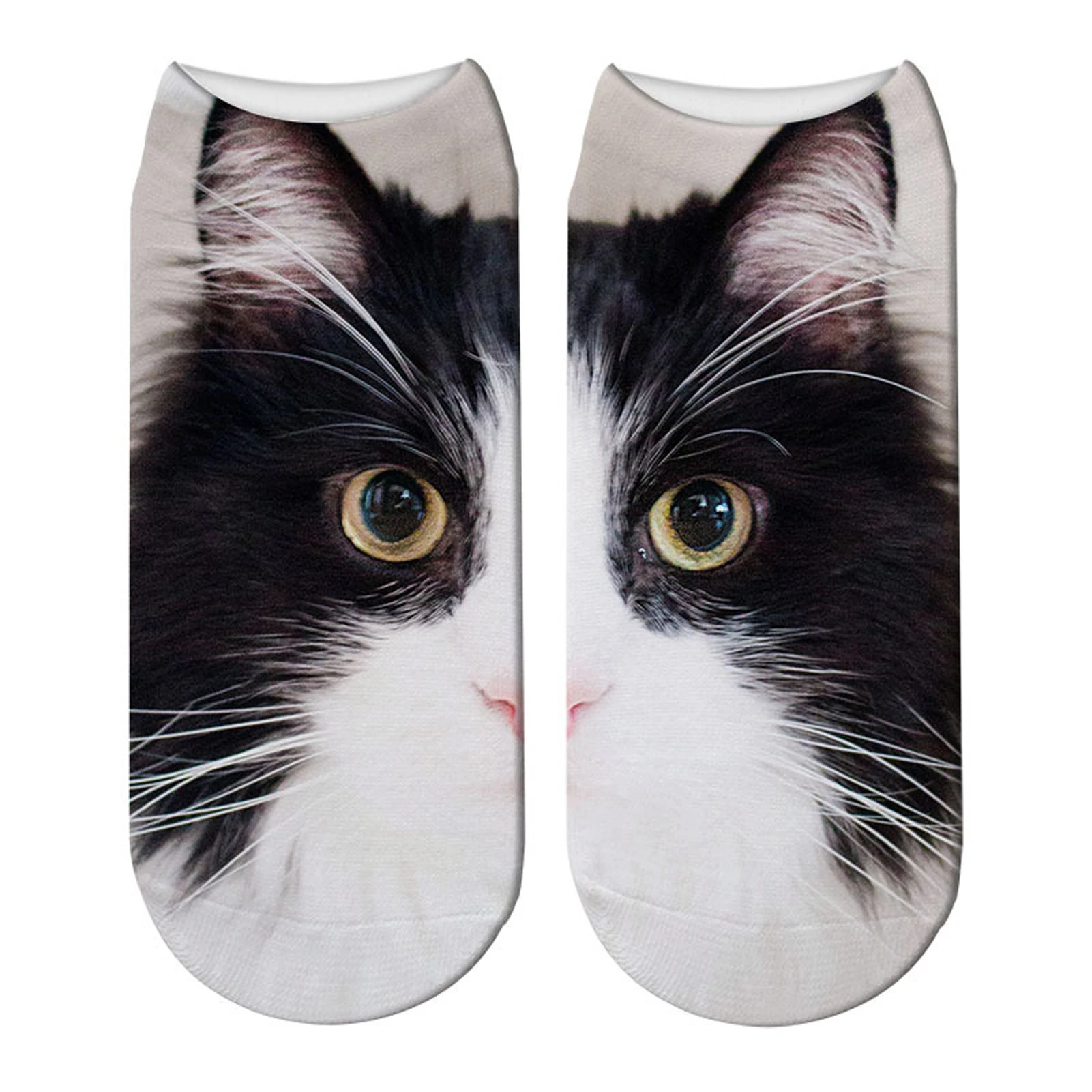 Men Women Breathable Fashion Cute Low Ankle Socks Washable Elastic 3D Printed Sports Gift Cat Face Animal Sweat Absorption
Men Women Breathable Fashion Cute Low Ankle Socks Washable Elastic 3D Printed Sports Gift Cat Face Animal Sweat Absorption
