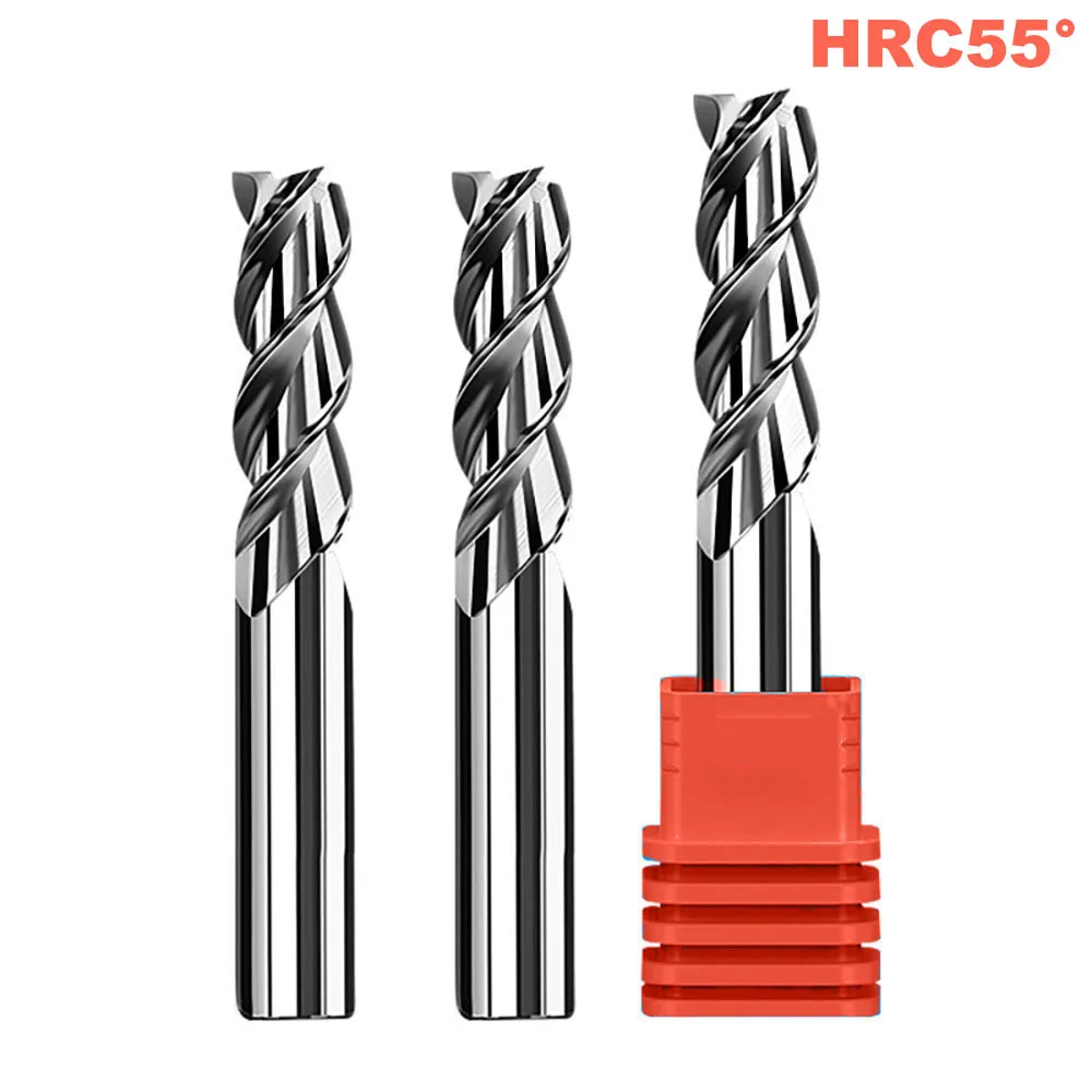 3 Flute Carbide Milling Cutter HRC55 Tungsten Steel Spiral End Mill CNC Tool 1-20mm for Aluminum Acrylic Wood Copper Plastic
3 Flute Carbide Milling Cutter HRC55 Tungsten Steel Spiral End Mill CNC Tool 1-20mm for Aluminum Acrylic Wood Copper Plastic
