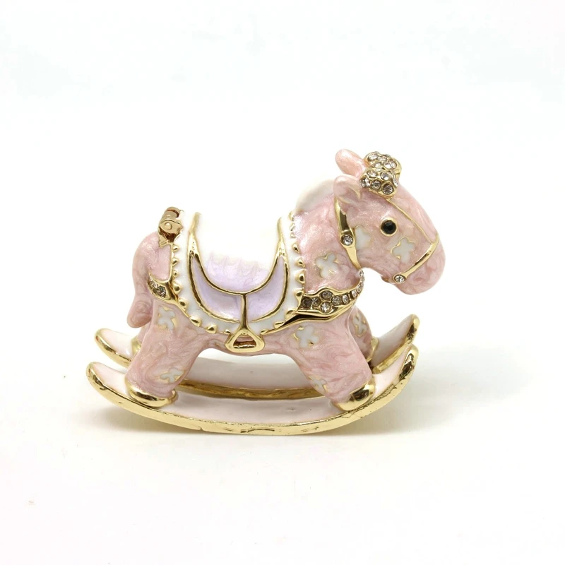2.5inch Alloy Enamel Rocking Horse Decorative Box Cartoon Trojan Horse Jewelry Boxes Ornaments Birthday Graduation Gift Lovely
2.5inch Alloy Enamel Rocking Horse Decorative Box Cartoon Trojan Horse Jewelry Boxes Ornaments Birthday Graduation Gift Lovely