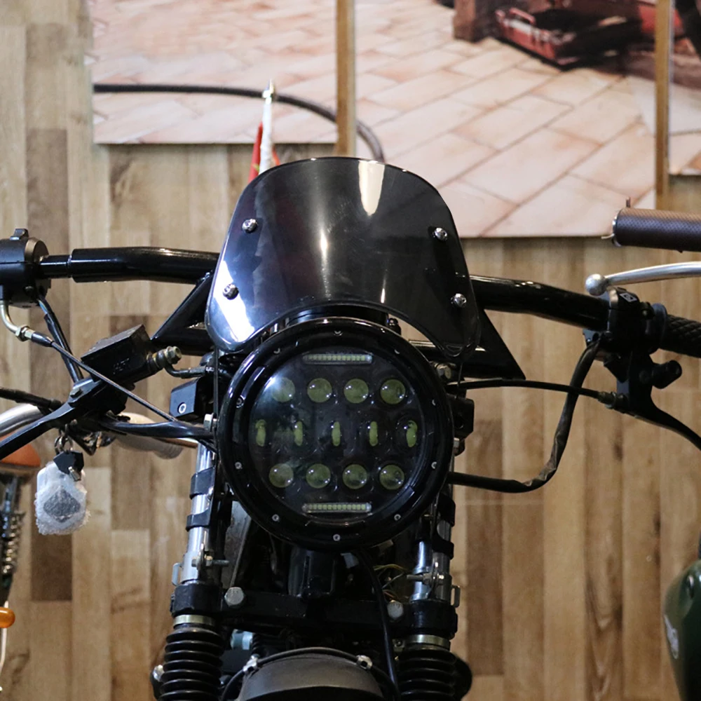 Motorcycle Headlight Windshield Wind Deflector Universal Windscreen for Honda Kawasaki Suzuki 5-7 inch
Motorcycle Headlight Windshield Wind Deflector Universal Windscreen for Honda Kawasaki Suzuki 5-7 inch