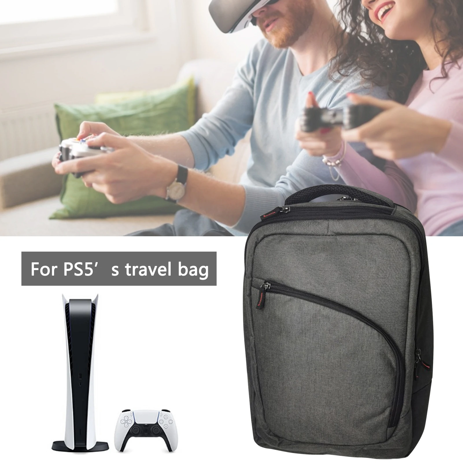 Travel Storage Bag For PS5 Shoulder Bag For Playstation 5 Game Console Protective Carrying Case Cover MultiFunction Portable Bag
Travel Storage Bag For PS5 Shoulder Bag For Playstation 5 Game Console Protective Carrying Case Cover MultiFunction Portable Bag