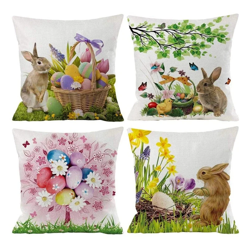 New Fashion Festival Easter Print Pillow Cases Linen Sofa Cushion Cover Home Decor Pillow Pillow Case 4Pcs
New Fashion Festival Easter Print Pillow Cases Linen Sofa Cushion Cover Home Decor Pillow Pillow Case 4Pcs