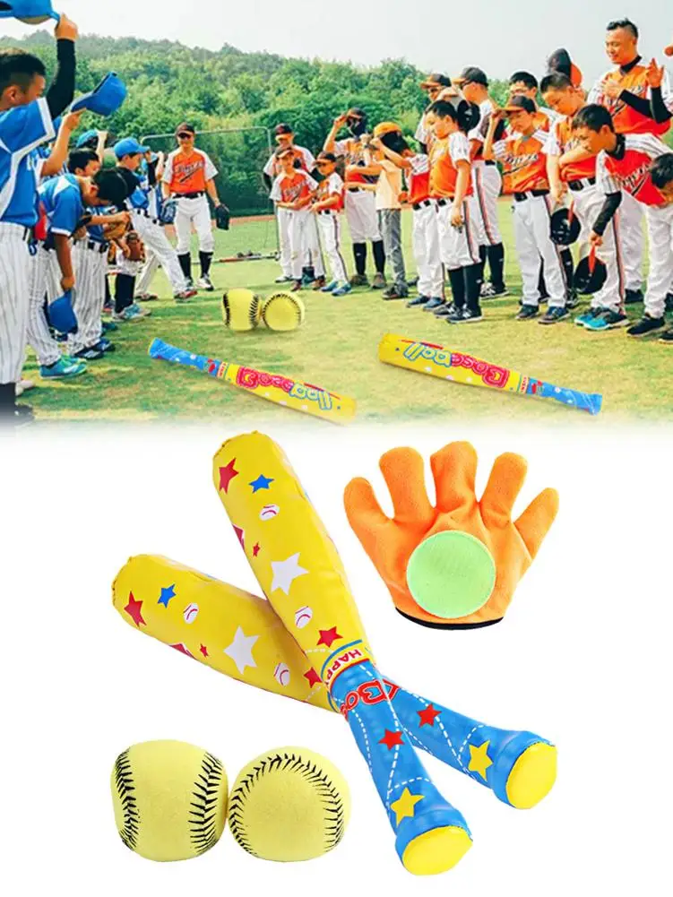 4Pcs/Set Children's Baseball Toy Set Bat Ball Glove Light Weight Parent-Child Toy Set For Outdoor Home Use
4Pcs/Set Children's Baseball Toy Set Bat Ball Glove Light Weight Parent-Child Toy Set For Outdoor Home Use