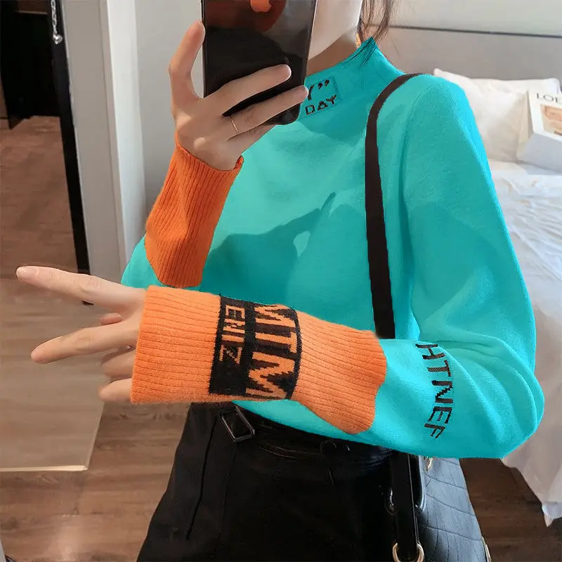 Autumn and Winter New Mock Neck Sweater Base Shirt Women 's Slim Fit Inner Wear Long-Sleeved Sweater Tops Outerwear Tide
Autumn and Winter New Mock Neck Sweater Base Shirt Women 's Slim Fit Inner Wear Long-Sleeved Sweater Tops Outerwear Tide