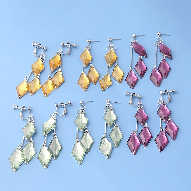 Geometry Earrings Floyd Cosplay Clip Earrings Geometry Aesthetic Blue Acrylic Ear clip Jewelry Gift
Geometry Earrings Floyd Cosplay Clip Earrings Geometry Aesthetic Blue Acrylic Ear clip Jewelry Gift