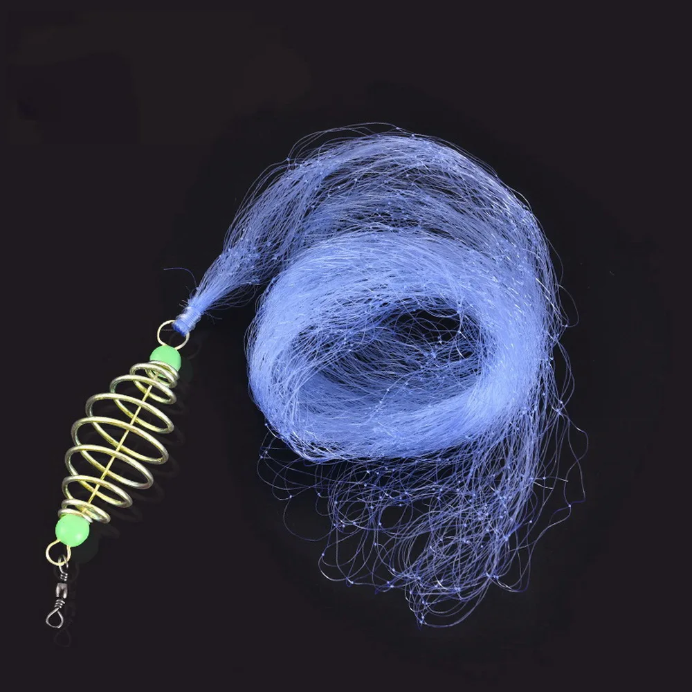 1 шт. пружина рыболовная сеть для мелководья с шариком Night со светящейся бусиной