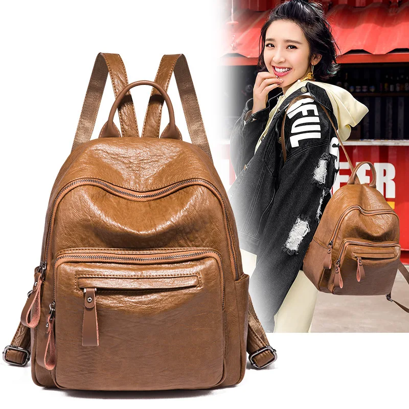 Spring and summer 2021 new Korean version, mix and match Vintage prepuce, student backpack, travel fashion bag, soft fashion wom
Spring and summer 2021 new Korean version, mix and match Vintage prepuce, student backpack, travel fashion bag, soft fashion wom