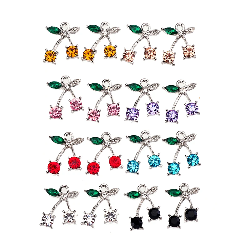 Qige 20Pcs/Set High Quality Silver Color Cherry Fruit Charm for Jewelry Making Supplies DIY Women's Drop Earrings Accessories
Qige 20Pcs/Set High Quality Silver Color Cherry Fruit Charm for Jewelry Making Supplies DIY Women's Drop Earrings Accessories