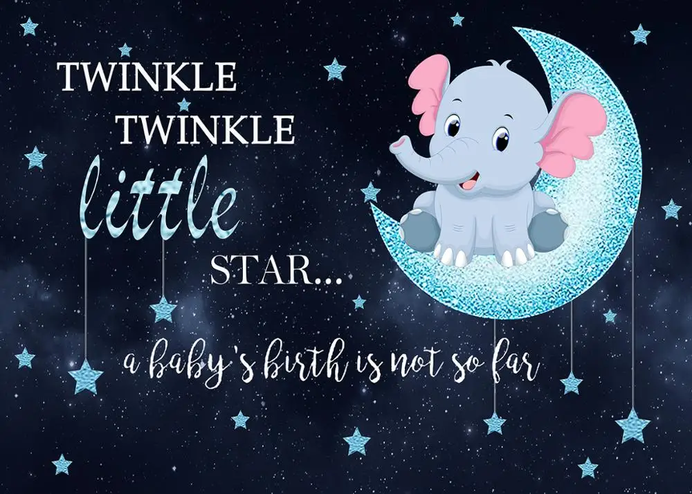 Boy Elephant Backdrop Twinkle Little Star Baby Shower Photography Background Blue Elephant Baby Shower Party Backdrops
Boy Elephant Backdrop Twinkle Little Star Baby Shower Photography Background Blue Elephant Baby Shower Party Backdrops