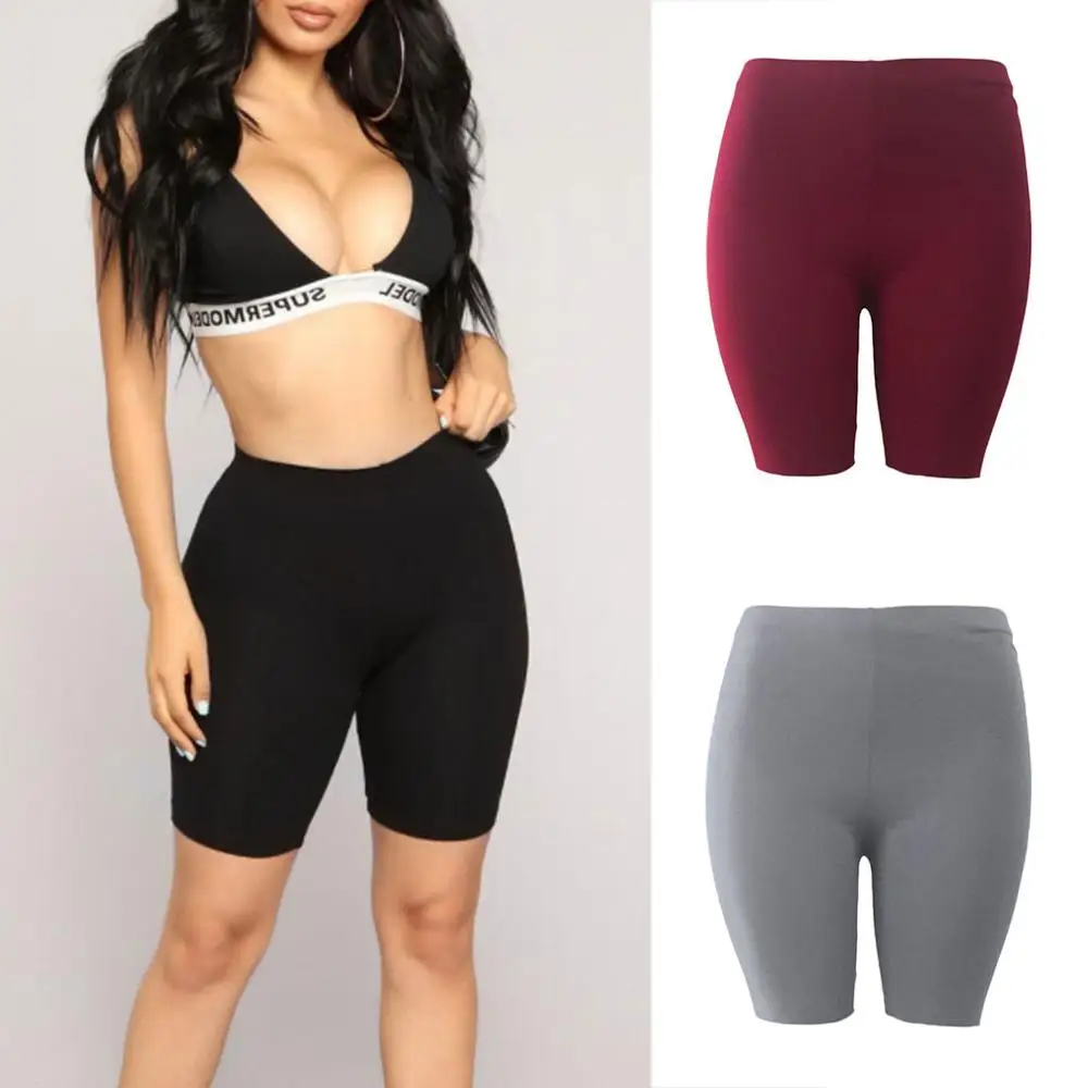 Womens Fitness Half Tights High Waist Quick Dry Skinny Yoga Bike Shorts Leggings | Спорт и развлечения