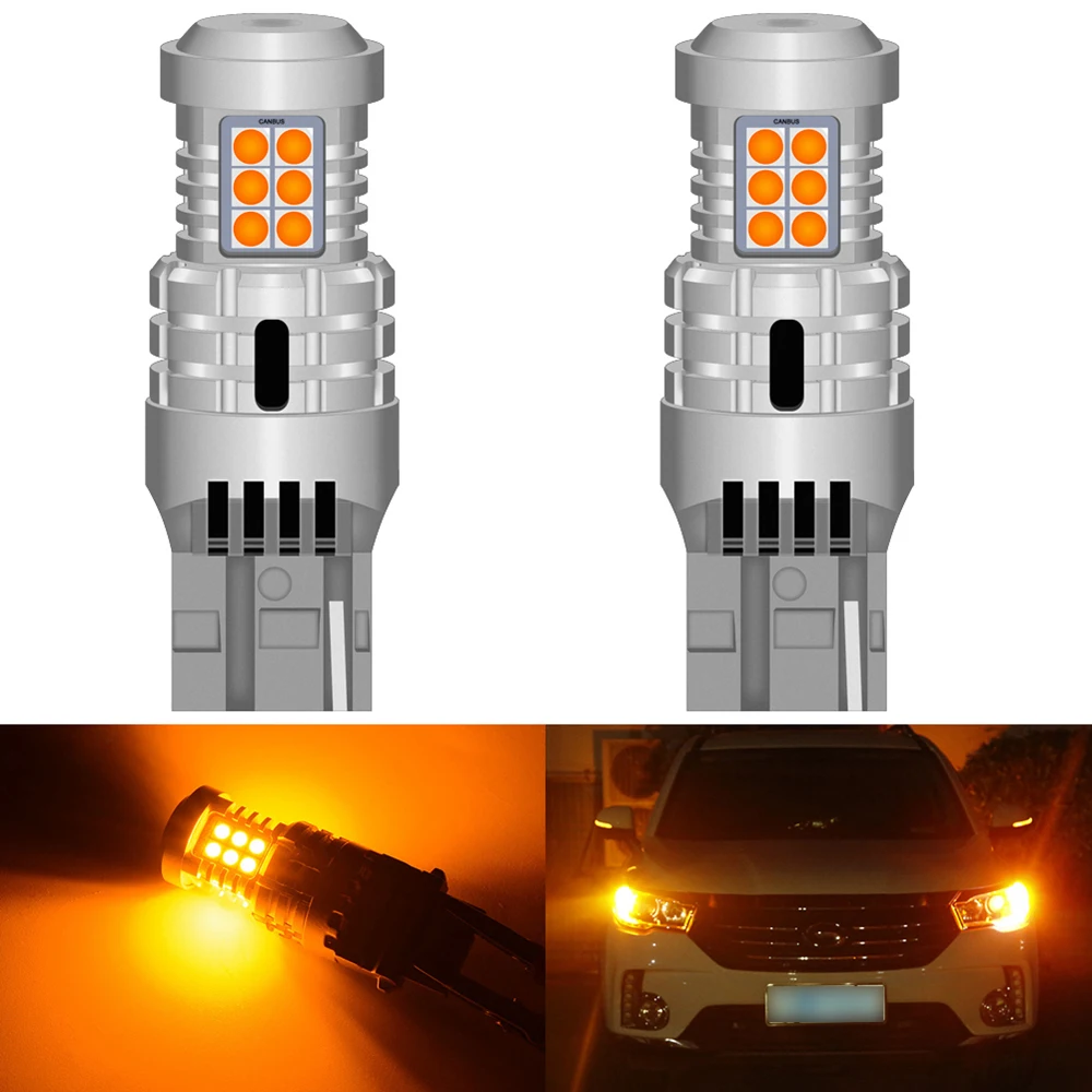 2 шт. автомобильные светодиодсветодиодный лампы 7440 T20 W21W 1156 7507 BAU15S P21W