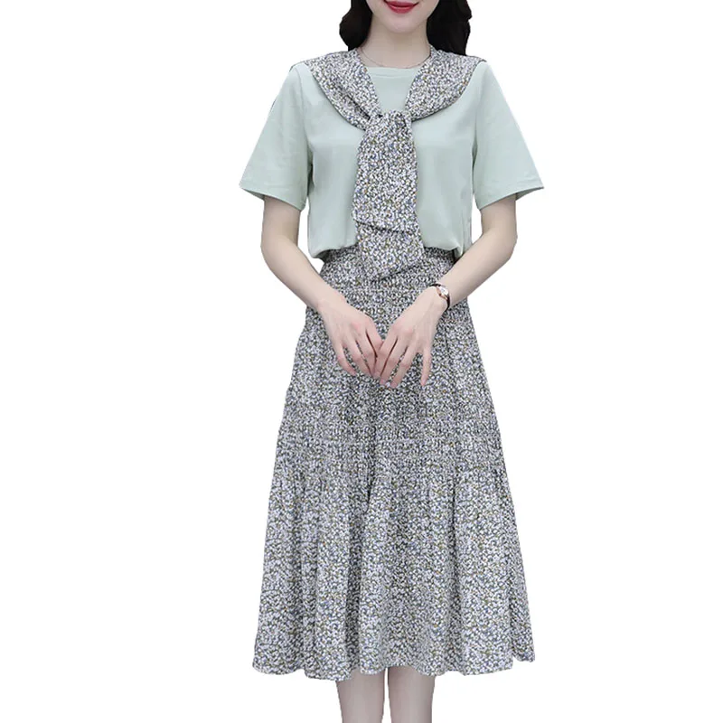 Elegant Fairy Floral Lady Skirt Suit Temperament Student Women Sweet Two-piece Suit Slim Female Summer Chiffon Skirt Suits ok797
Elegant Fairy Floral Lady Skirt Suit Temperament Student Women Sweet Two-piece Suit Slim Female Summer Chiffon Skirt Suits ok797