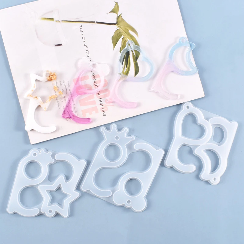 Promotion! 3Pcs contactless keychain press elevator door opener necklace pendant silicone diy crystal epoxy mold
Promotion! 3Pcs contactless keychain press elevator door opener necklace pendant silicone diy crystal epoxy mold