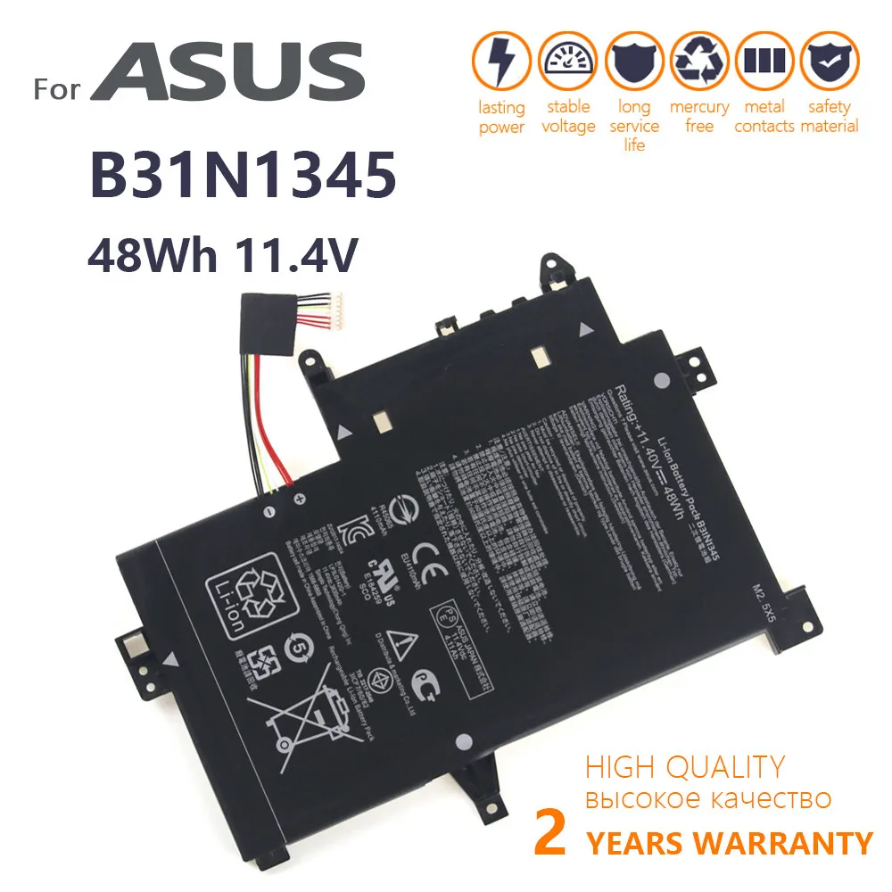 Оригинальный трансформатор B31N1345 Аккумулятор для ноутбука ASUS, книжка-раскладушка TP500L TP500LA TP500LN 11,4 в 48 Втч
Оригинальный трансформатор B31N1345 Аккумулятор для ноутбука ASUS, книжка-раскладушка TP500L TP500LA TP500LN 11,4 в 48 Втч