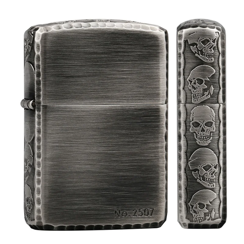 Оригинальная зажигалка, античная трехсторонняя крутая зажигалка с черепом, ограниченная серия
Оригинальная зажигалка, античная трехсторонняя крутая зажигалка с черепом, ограниченная серия
