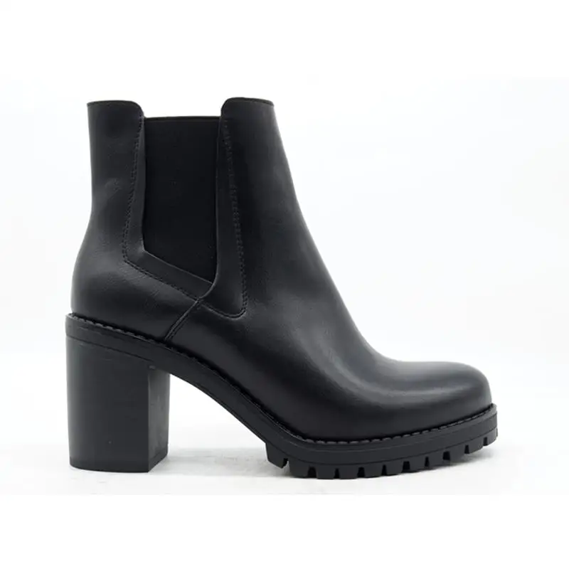 Women fashion classic England style black leather contracted temperament thick waterproof thick short boots high heels
Women fashion classic England style black leather contracted temperament thick waterproof thick short boots high heels