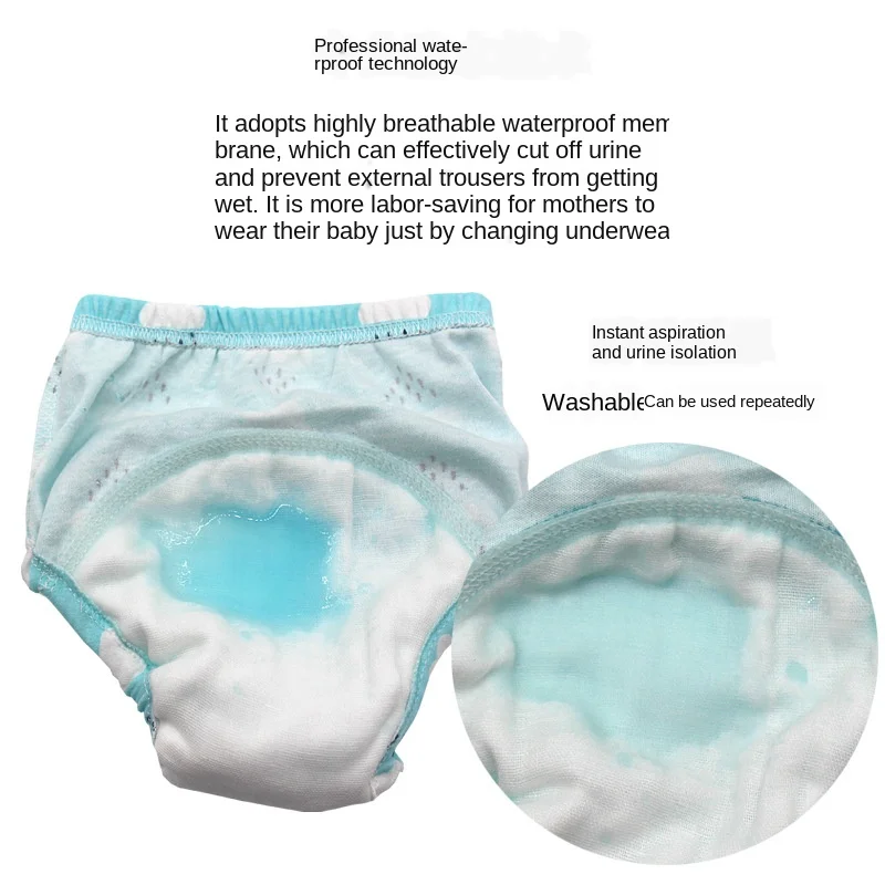 Baby Training Pants Cloth Diapers Washable 6 Layers Gauze Cover Breathable Spring Reusable Newborn Diaper 0-3Y Toddler Panties
Baby Training Pants Cloth Diapers Washable 6 Layers Gauze Cover Breathable Spring Reusable Newborn Diaper 0-3Y Toddler Panties