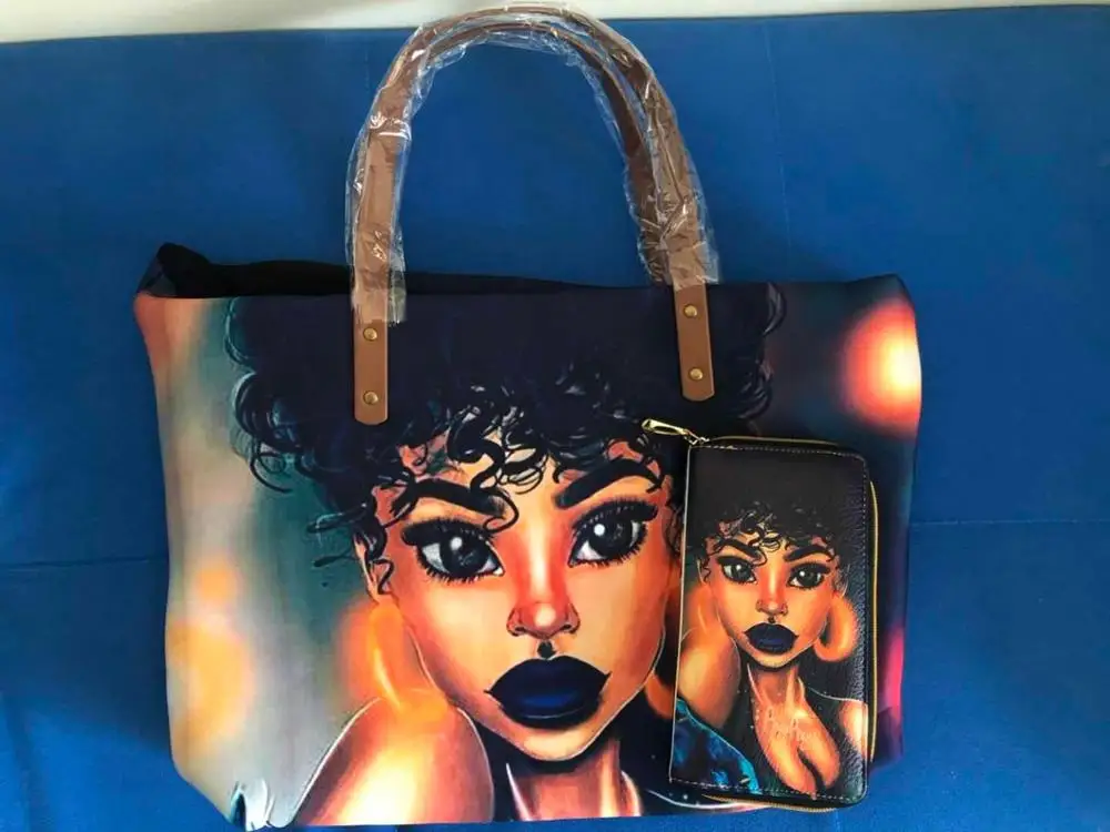 New Custom mode 2pcs/set Black Queen African Girls Handbags&Purse Women Beach Totes Ladies Top-Handle Bags for Females Handbag
New Custom mode 2pcs/set Black Queen African Girls Handbags&Purse Women Beach Totes Ladies Top-Handle Bags for Females Handbag