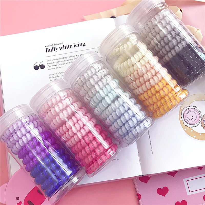9 Pcs/Box Elastic Telephone Wire Hair Bands for Women Hair Accessories Spiral Rubber Hair Ties Ponytail Holders Hair Band Cord
9 Pcs/Box Elastic Telephone Wire Hair Bands for Women Hair Accessories Spiral Rubber Hair Ties Ponytail Holders Hair Band Cord
