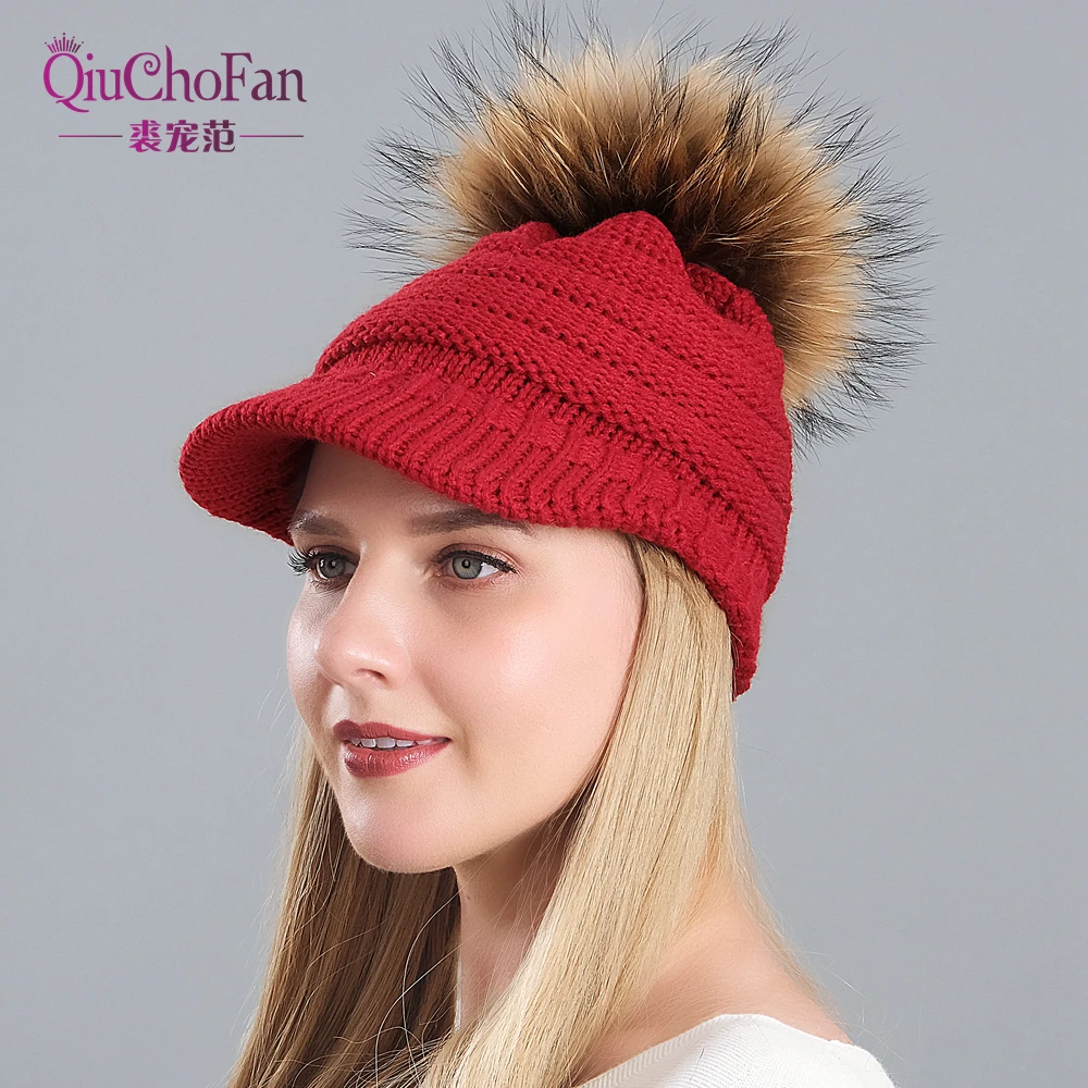 Шапка женская зимняя хлопковая, вязаная, с меховым помпоном
Шапка женская зимняя хлопковая, вязаная, с меховым помпоном