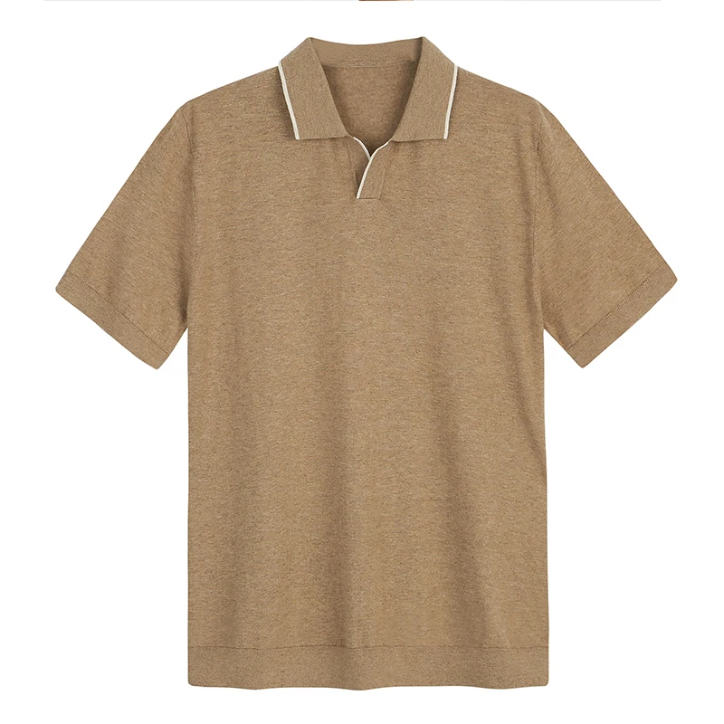Мужская Однотонная рубашка поло из чесаного хлопка размеры до 4XL|Поло| |