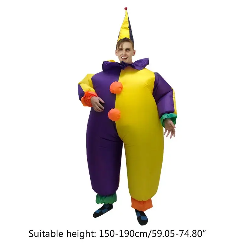 Funny Fat Clown Inflatable Costume Carnival Fancy Dress Up Halloween Christmas Cosplay Party Jumpsuit Performance Props
Funny Fat Clown Inflatable Costume Carnival Fancy Dress Up Halloween Christmas Cosplay Party Jumpsuit Performance Props