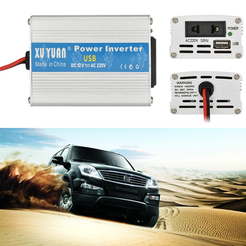 Car Inverter 1000W 12/24V to 110/220V Auto Power Inverter Universal Car Adapter Voltage Transformer Power Converter + USB Port 
Car Inverter 1000W 12/24V to 110/220V Auto Power Inverter Universal Car Adapter Voltage Transformer Power Converter + USB Port