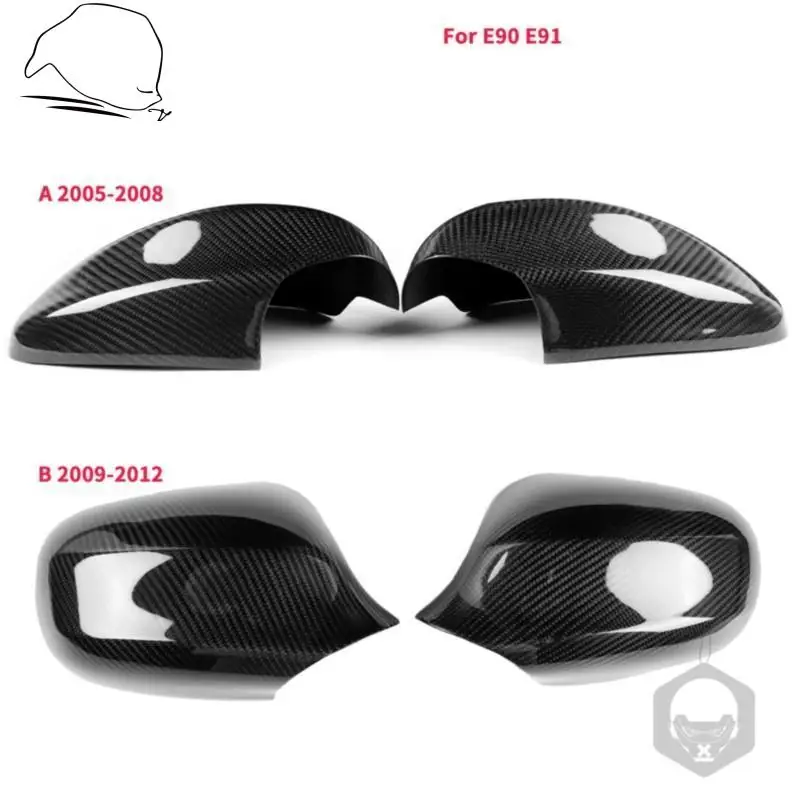 2x For BMW E90 E91 2005-2012 Left Right Mirror Covers Side Rearview Mirror Cover Cap Carbon Fiber Auto Accessories Black
2x For BMW E90 E91 2005-2012 Left Right Mirror Covers Side Rearview Mirror Cover Cap Carbon Fiber Auto Accessories Black