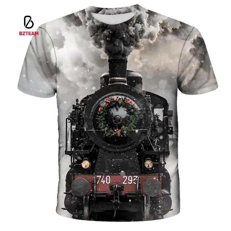 BZTEAM 2021 Summer New Outdoor T-shirt 3d Short-sleeved Printing Train T-shirt Railway Sports Shirt Men's Travel Landscape T-shi
BZTEAM 2021 Summer New Outdoor T-shirt 3d Short-sleeved Printing Train T-shirt Railway Sports Shirt Men's Travel Landscape T-shi