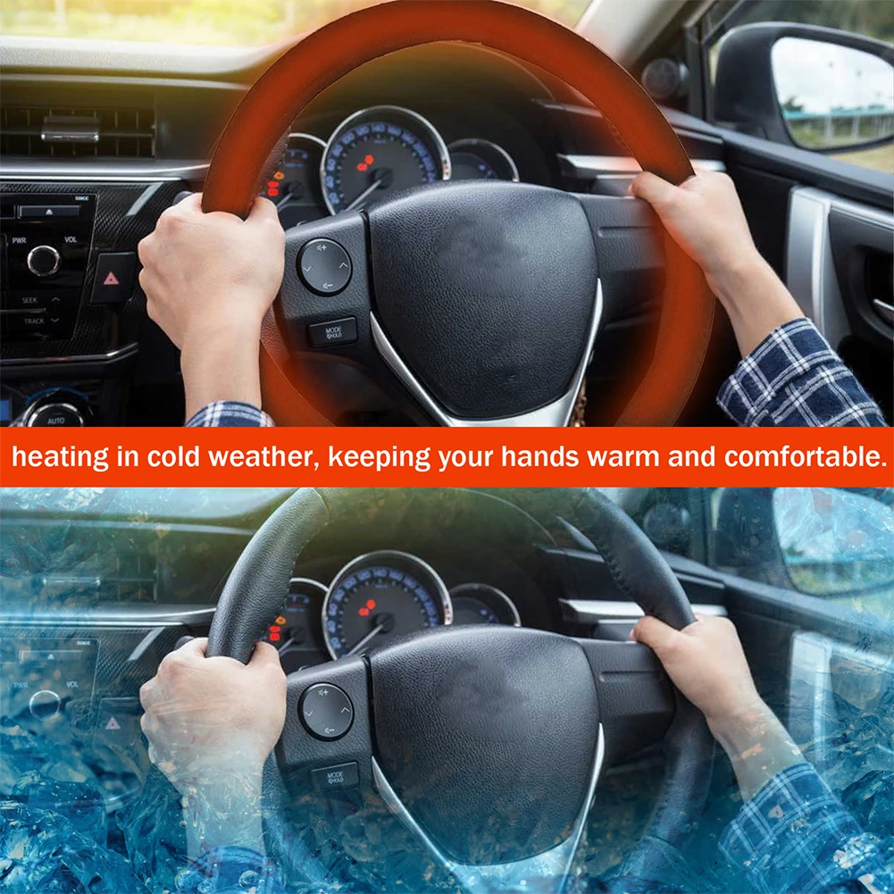 Universal Heated Steering Wheel Cover 15" 38cm Steering Wheel Warmer 12V Electric Heating Cover Soft Plush Cover Car Accessories
Universal Heated Steering Wheel Cover 15" 38cm Steering Wheel Warmer 12V Electric Heating Cover Soft Plush Cover Car Accessories
