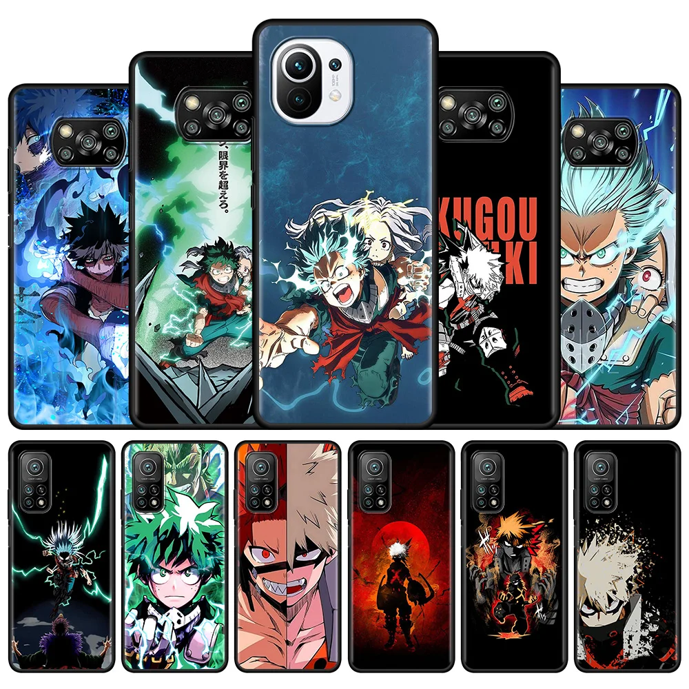 Black Case for Xiaomi Poco X3 NFC X3Pro M3 Pro 5G F3 GT X3 GT Pocophone F1 Back Phone Cover Bag Fundas My Hero Academia
Black Case for Xiaomi Poco X3 NFC X3Pro M3 Pro 5G F3 GT X3 GT Pocophone F1 Back Phone Cover Bag Fundas My Hero Academia