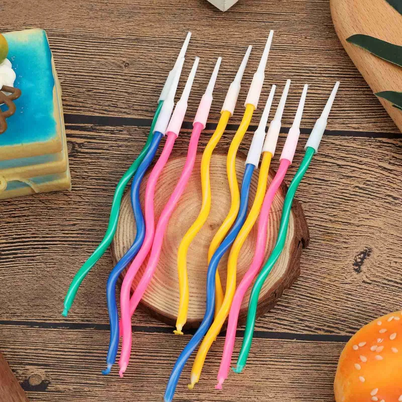 20 Pcs Color Curving Cake Candle Long Curve Safe Flames Candles Birthday Party Wedding Cake Candle Home Decor Favor Supplies
20 Pcs Color Curving Cake Candle Long Curve Safe Flames Candles Birthday Party Wedding Cake Candle Home Decor Favor Supplies