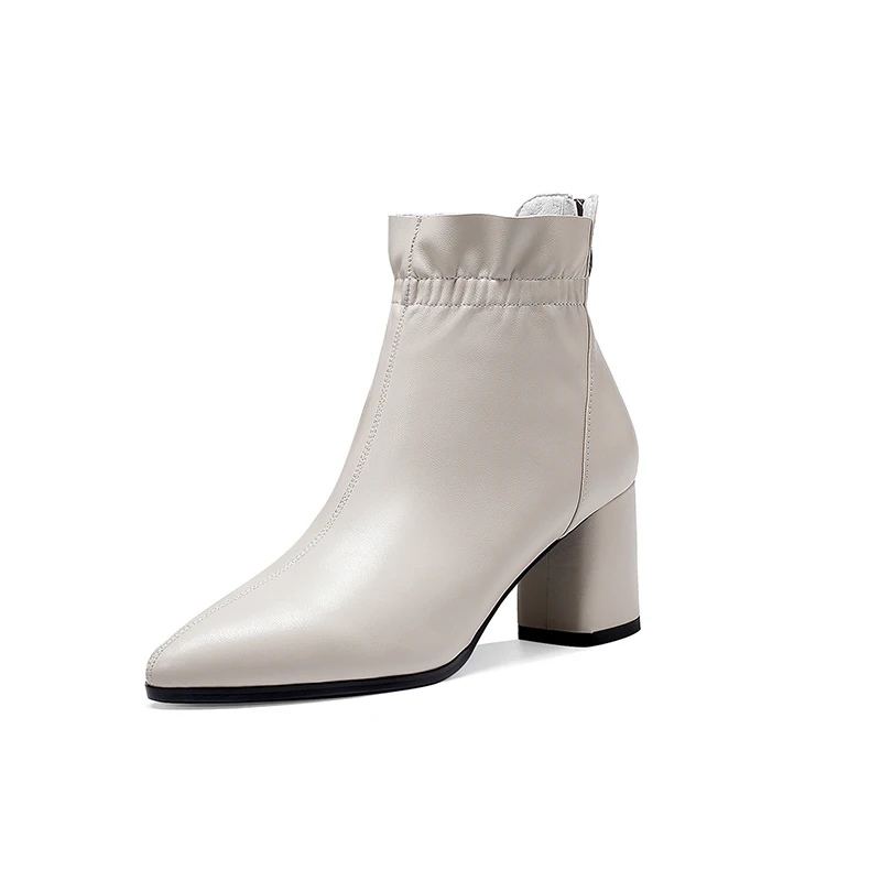 Women Zipper Ankle Boots High Heels Party Night Club Shoes Woman Warm genuine Leather Plus Size ladies dress Boots
Women Zipper Ankle Boots High Heels Party Night Club Shoes Woman Warm genuine Leather Plus Size ladies dress Boots