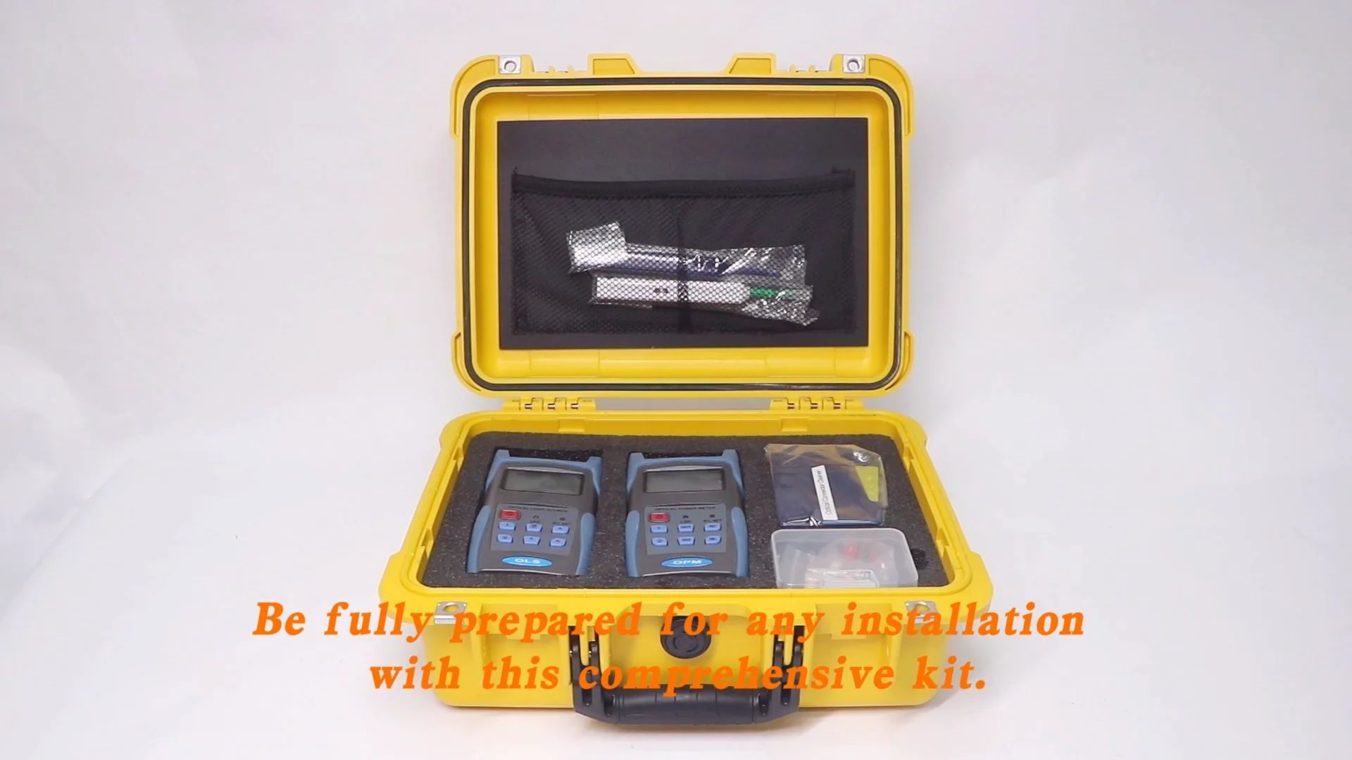FCST210407 Optical Fiber Loss Test Tool Kit Including OPM Power Meter And OLS Light Source For Telecom Network Maintenance 
FCST210407 Optical Fiber Loss Test Tool Kit Including OPM Power Meter And OLS Light Source For Telecom Network Maintenance