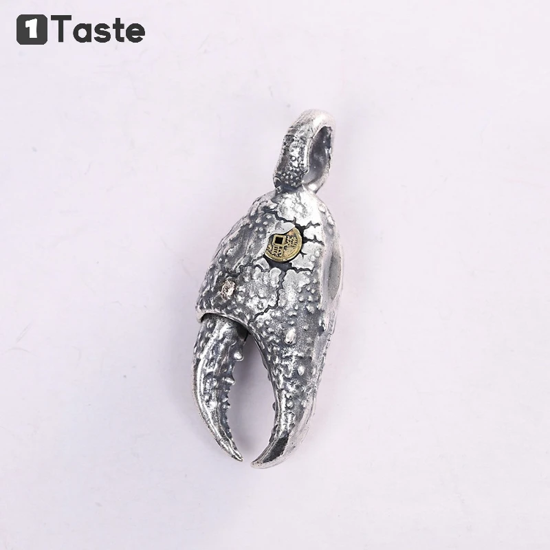 Real S990 Sterling Silver Crab Claw Necklace Pendant Fashion Retro Pendants Without Chain Trendy Men's Accessories 2020 New
Real S990 Sterling Silver Crab Claw Necklace Pendant Fashion Retro Pendants Without Chain Trendy Men's Accessories 2020 New