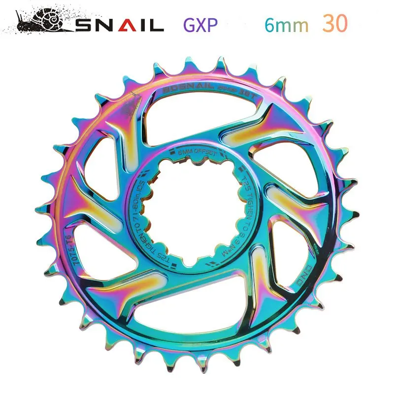 SNAIL MTB GXP Chainring NarrowWide Offset 6mm Mountain Bike Chainwheel 32/34/36/38T for XX1 X9 XO X01 GXP Iamok Crank Chain Ring
SNAIL MTB GXP Chainring NarrowWide Offset 6mm Mountain Bike Chainwheel 32/34/36/38T for XX1 X9 XO X01 GXP Iamok Crank Chain Ring