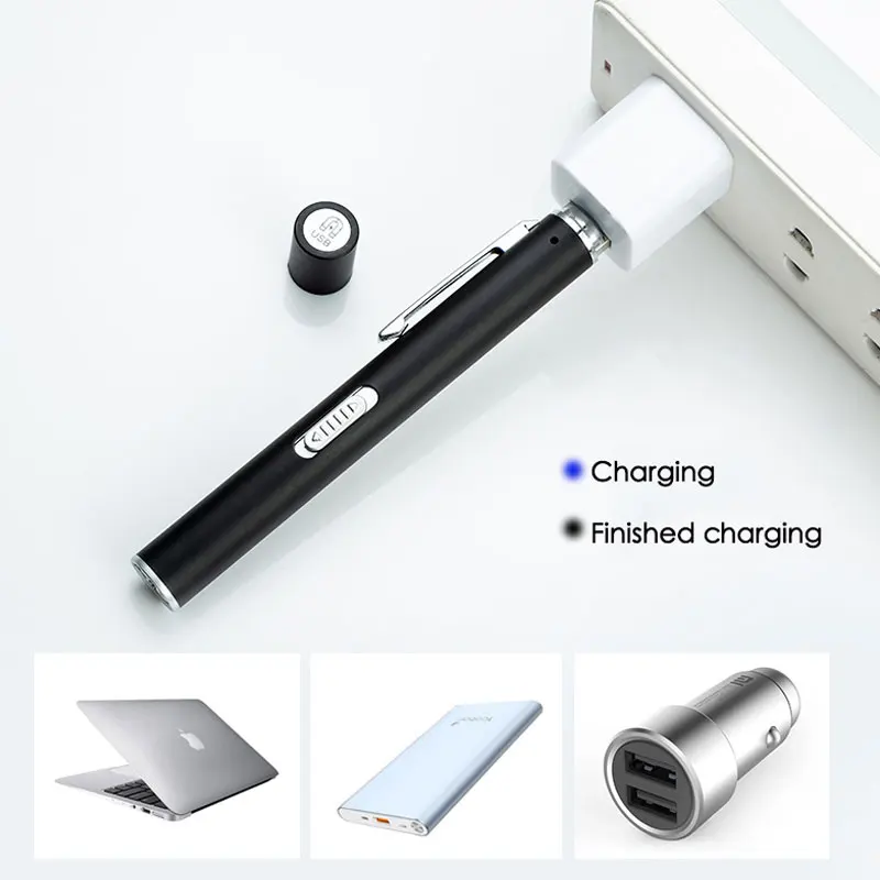 USB Rechargeable Medical Handy Pen Light Mini Nursing Flashlight LED Torch Lamp With Stainless Steel Clip Pocket Led Flashlight
USB Rechargeable Medical Handy Pen Light Mini Nursing Flashlight LED Torch Lamp With Stainless Steel Clip Pocket Led Flashlight