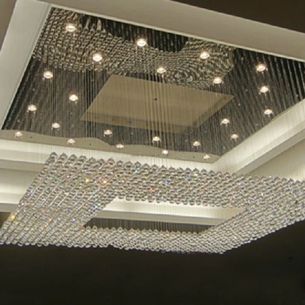 new square modern string big crystal chandelier hotel lobby chandelier lighting fast shipping
new square modern string big crystal chandelier hotel lobby chandelier lighting fast shipping