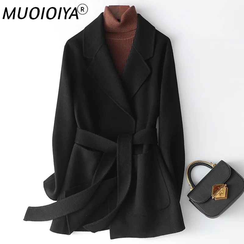 2022 Autumn Winter Coat Turn Down Collar Women Woolen Jacket Korean Belt Pocket Cashmere Outerwear Female Casaco Feminino
2022 Autumn Winter Coat Turn Down Collar Women Woolen Jacket Korean Belt Pocket Cashmere Outerwear Female Casaco Feminino