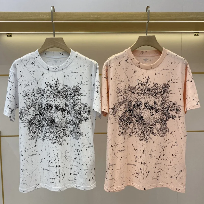2021 new all-match ink-printing casual short-sleeved T-shirt, summer hand-painted constellation printing cotton women's T-shirt
2021 new all-match ink-printing casual short-sleeved T-shirt, summer hand-painted constellation printing cotton women's T-shirt