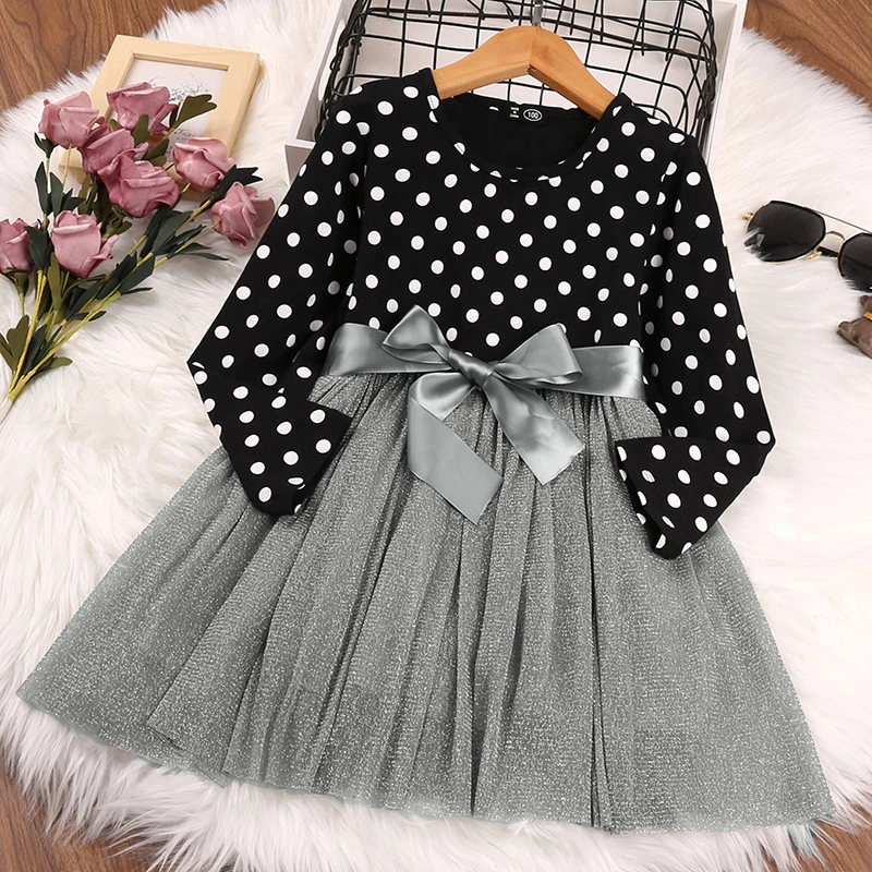 Baby Girl Dress 2022 Spring New Fashion Polka Dot Bow Mesh Princess Dresses for Girls Long Sleeve Kids Clothes Girls Costumes
Baby Girl Dress 2022 Spring New Fashion Polka Dot Bow Mesh Princess Dresses for Girls Long Sleeve Kids Clothes Girls Costumes