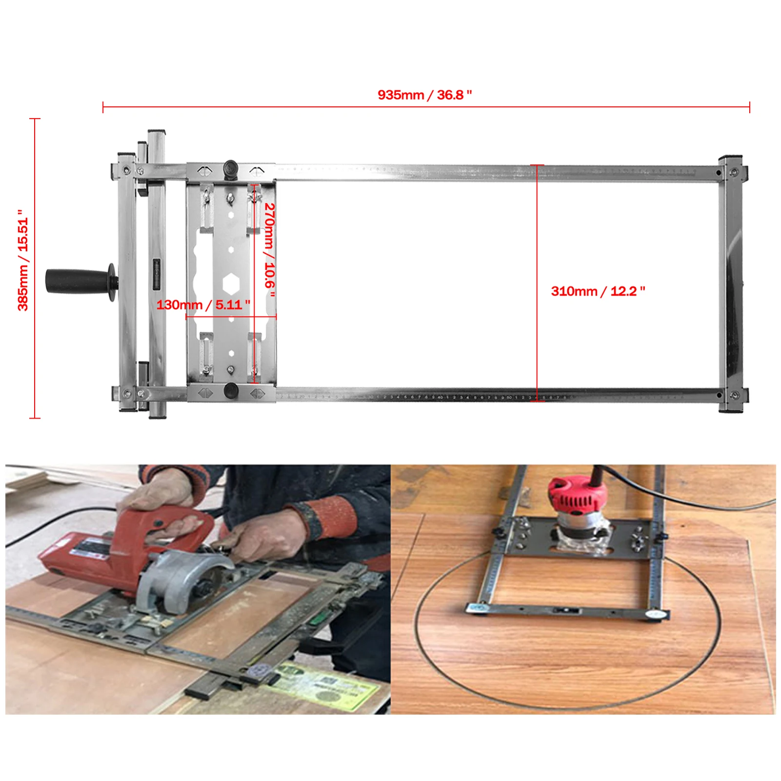 Electricity Circular Saw Trimmer Machine Edge Guide Positioning Cutting Board tool Woodworking Router Circle Milling Groove Tool
Electricity Circular Saw Trimmer Machine Edge Guide Positioning Cutting Board tool Woodworking Router Circle Milling Groove Tool