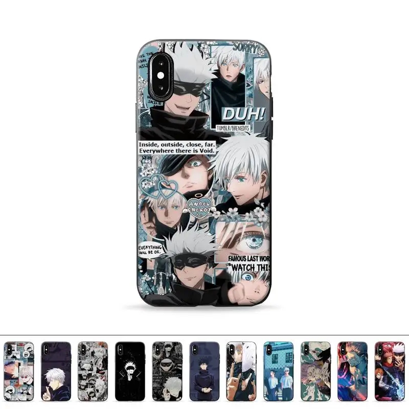 Satoru Gojo Jujutsu Kaisen Phone Case for iPhone 11 12 6 7 8 Pro X XS Max XR Plus Silicone Soft TPU Funda Cover mobile bags
Satoru Gojo Jujutsu Kaisen Phone Case for iPhone 11 12 6 7 8 Pro X XS Max XR Plus Silicone Soft TPU Funda Cover mobile bags