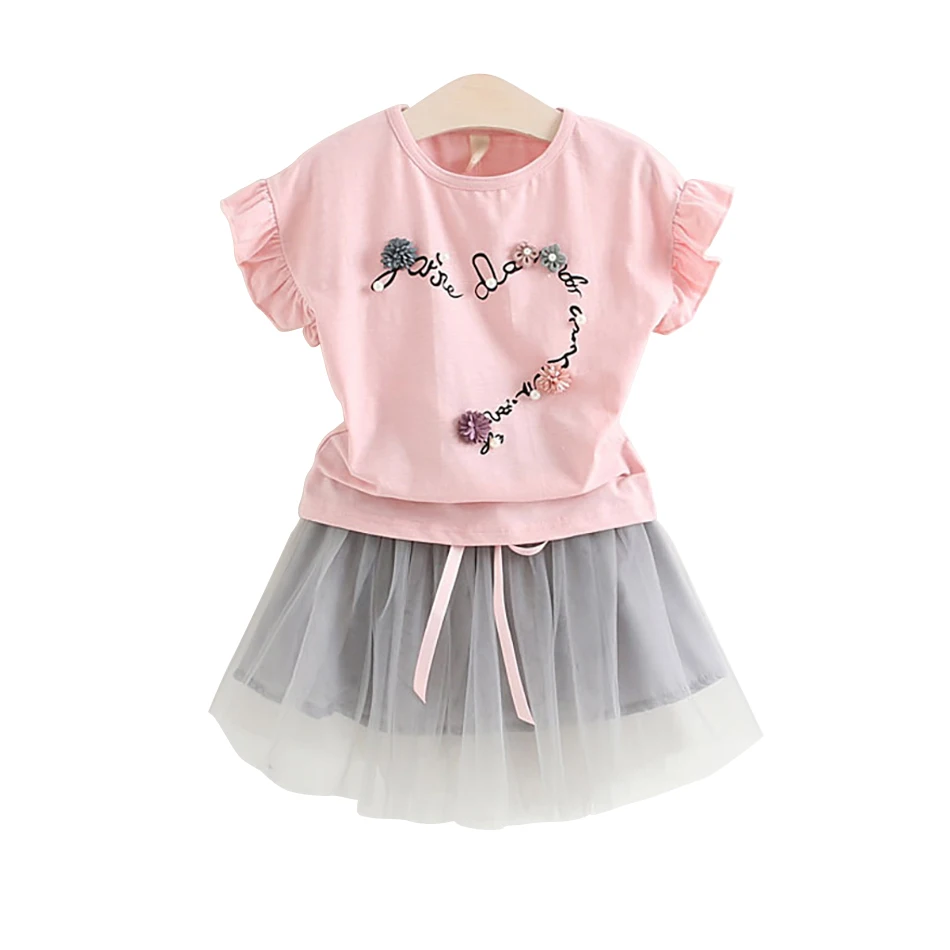 Children Clothing Sets for Baby Girls Summer 2021New Heart Top Shirt Skirt 2Pcs Kid Girl Tees Princess Birthday Sets Clothes
Children Clothing Sets for Baby Girls Summer 2021New Heart Top Shirt Skirt 2Pcs Kid Girl Tees Princess Birthday Sets Clothes