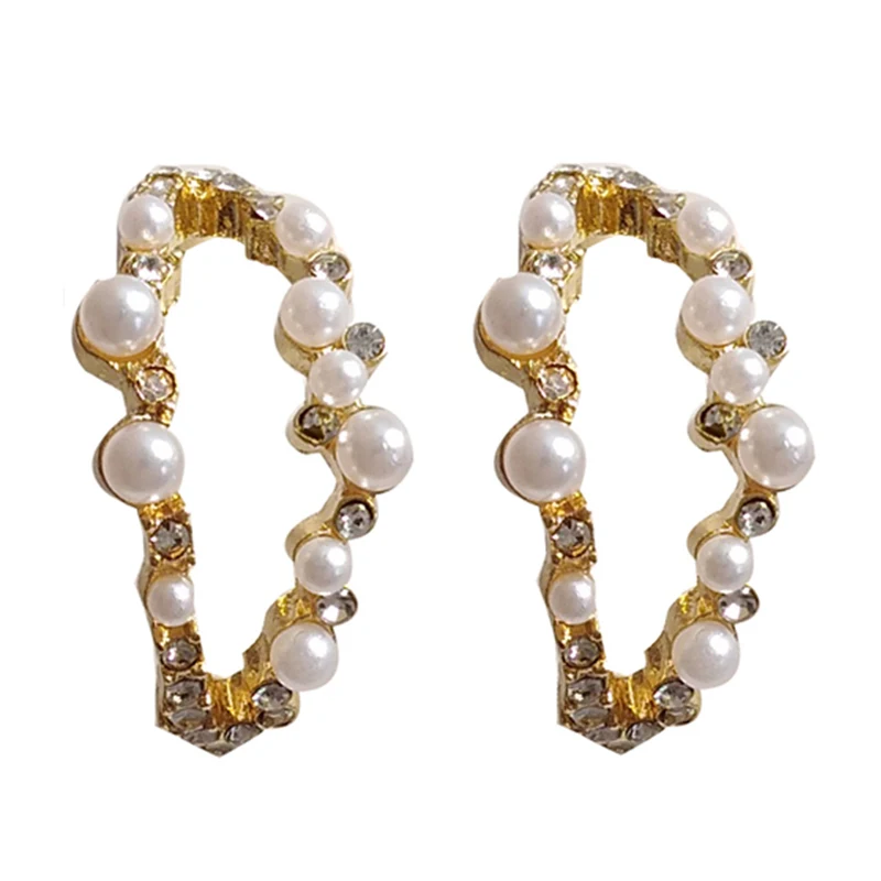 S925 needle Fashion Jewelry Simuulated Pearl Earrings Pretty Design Metal Golden Plating Crystal Earrings Modern Jewelry Gifts
S925 needle Fashion Jewelry Simuulated Pearl Earrings Pretty Design Metal Golden Plating Crystal Earrings Modern Jewelry Gifts