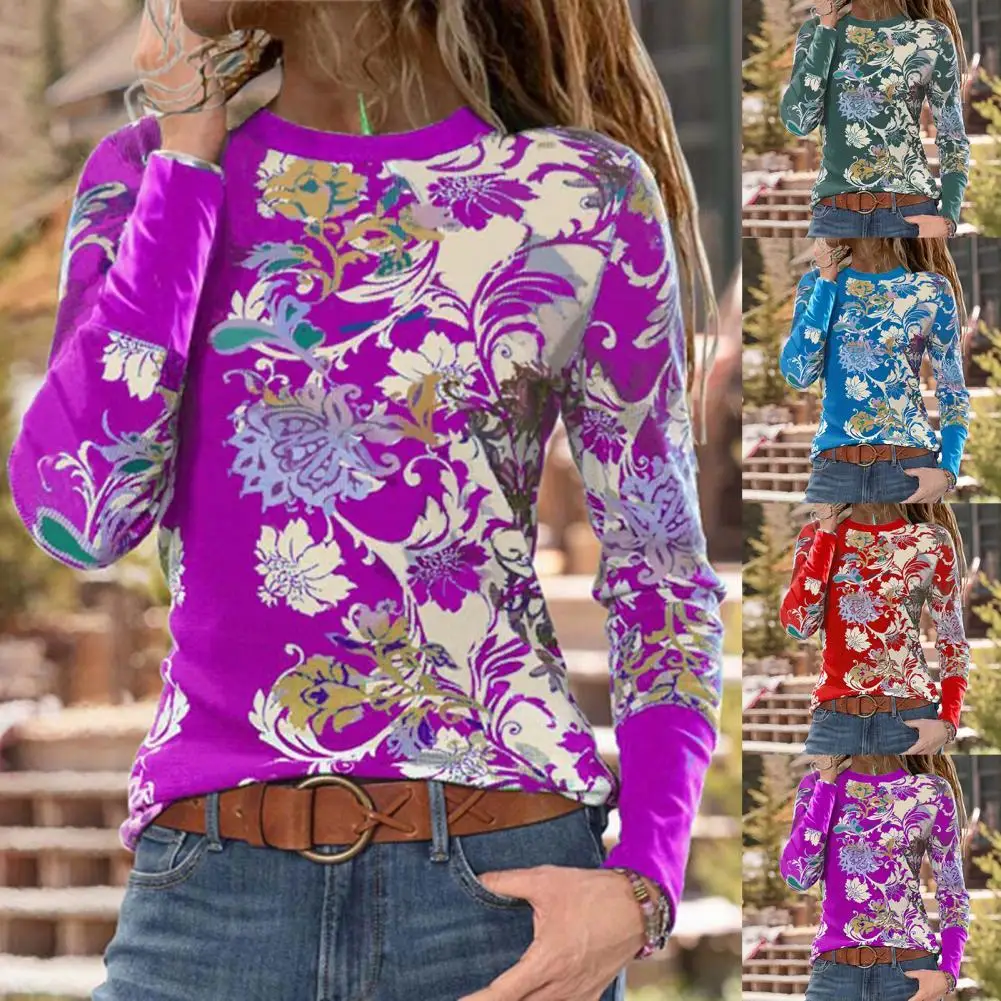 2021 Autumn Women T Shirt Fashion Clothing Lady O Neck T-Shirt Casual Floral Print Long Sleeve Top For Female Clothes
2021 Autumn Women T Shirt Fashion Clothing Lady O Neck T-Shirt Casual Floral Print Long Sleeve Top For Female Clothes