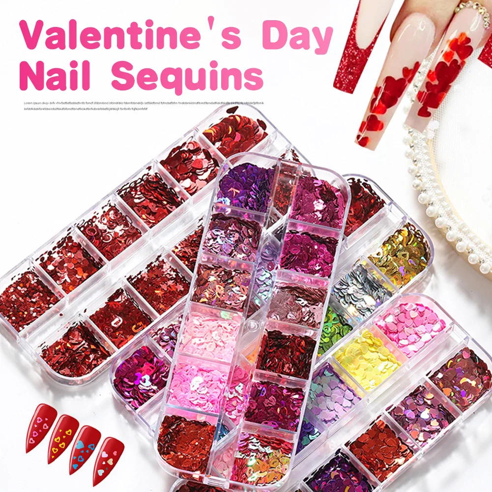 Heart Nail Glitters Valentine's Day Love Heart Lip Shaped Nail Art Flake Shine Sequins Nail Decals Manicure Supplies
Heart Nail Glitters Valentine's Day Love Heart Lip Shaped Nail Art Flake Shine Sequins Nail Decals Manicure Supplies