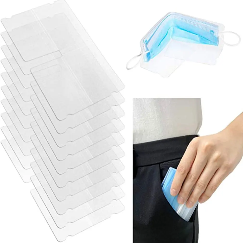 10pcs Dustproof Mask Folder Container Foldable Face Masks Folder Clip Safe Pollution Disposable Mask Storage Box Organizer
10pcs Dustproof Mask Folder Container Foldable Face Masks Folder Clip Safe Pollution Disposable Mask Storage Box Organizer
