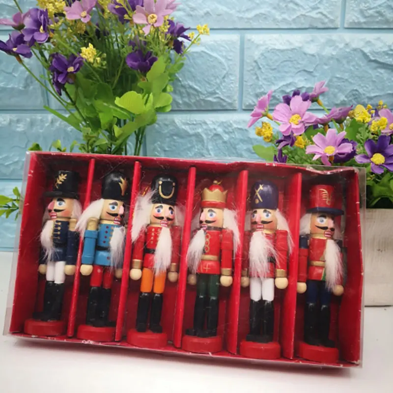 6Pcs Mini Vintage Wooden Nutcracker Doll Soldier Ornaments Christmas Home Decor New
6Pcs Mini Vintage Wooden Nutcracker Doll Soldier Ornaments Christmas Home Decor New